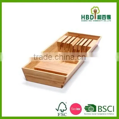 Bamboo knife blcok