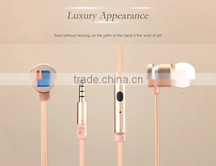 Benwis EPM200 earphone in-ear metal with mic and remote earphone