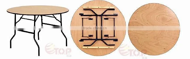 Half Round Plywood Banquet Table