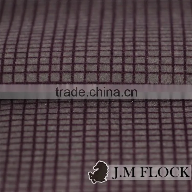 Wholesale price easy cleaning nylon flock fabric flocked sofa fabric velvet