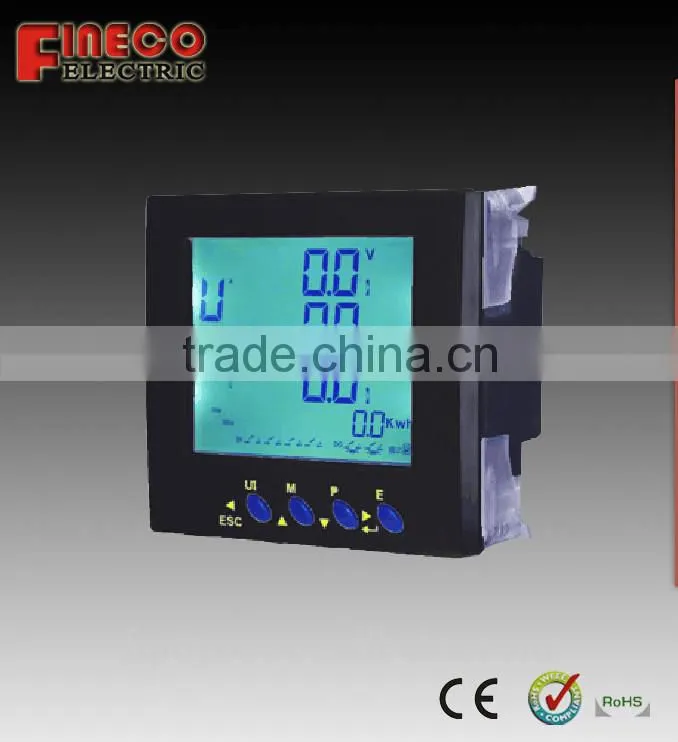 PM837 three phase digital ac power meter multi rates digital panel meter 96*96mm