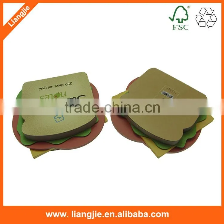 round shape memo pad,cmyk round memo pad,die cut memo pad