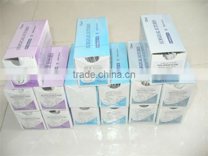 medical CE suture with needle