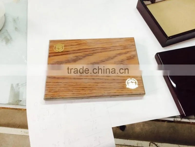 wooden coin box with transparent lid
