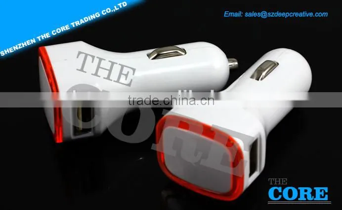 A2 2 USB port car charger,2 ports car charger,car usb charger