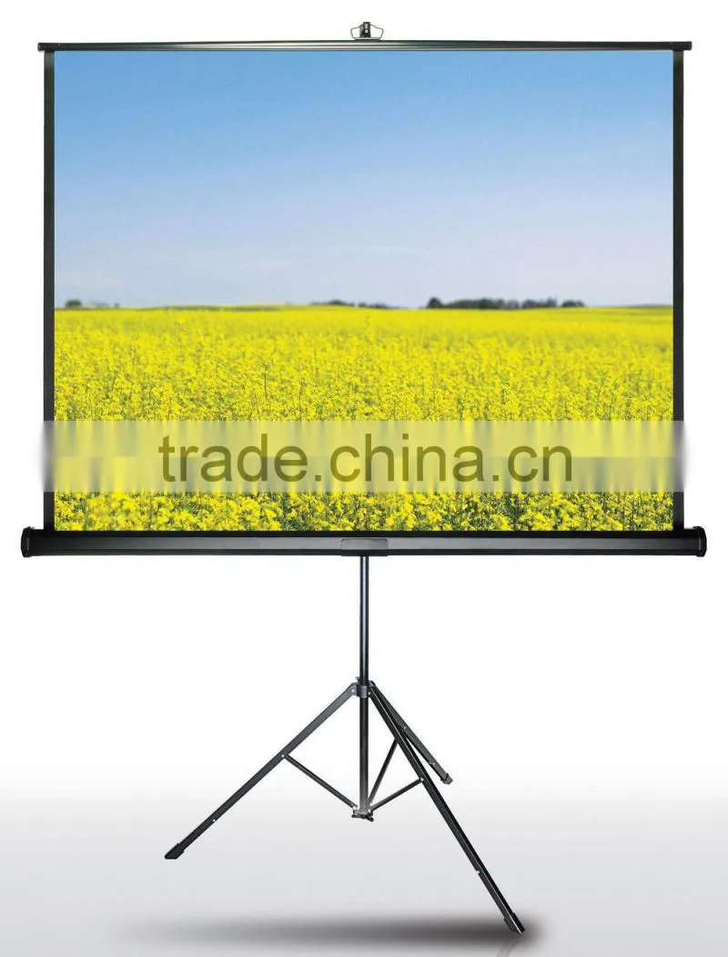 2015 Top Quality ! Tripod Manual Pull Down Projector Projection Screen