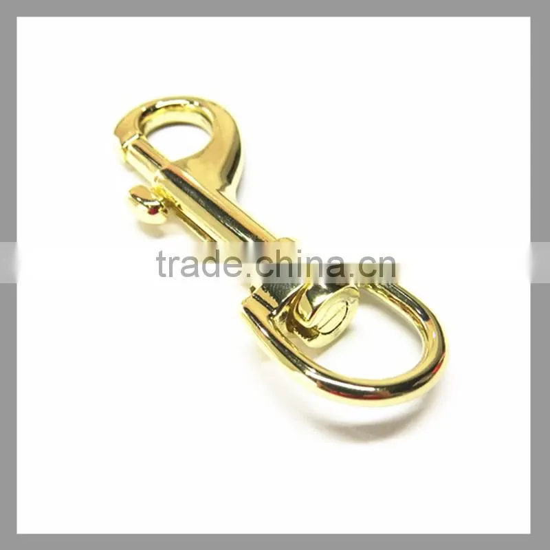 China Factory Gold Metal Big Snap Hook For Belt