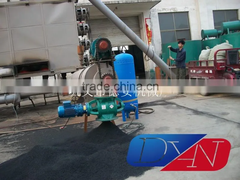 whole equipemt charcoal making machine with conveyor and airlock