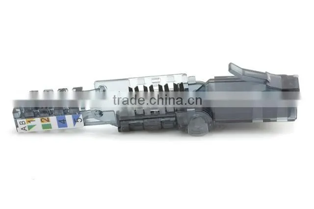 Taiwan Supplier Direct Attach Toolless Adjustable RJ45 UTP Modular Plug for Cat 6A Cable