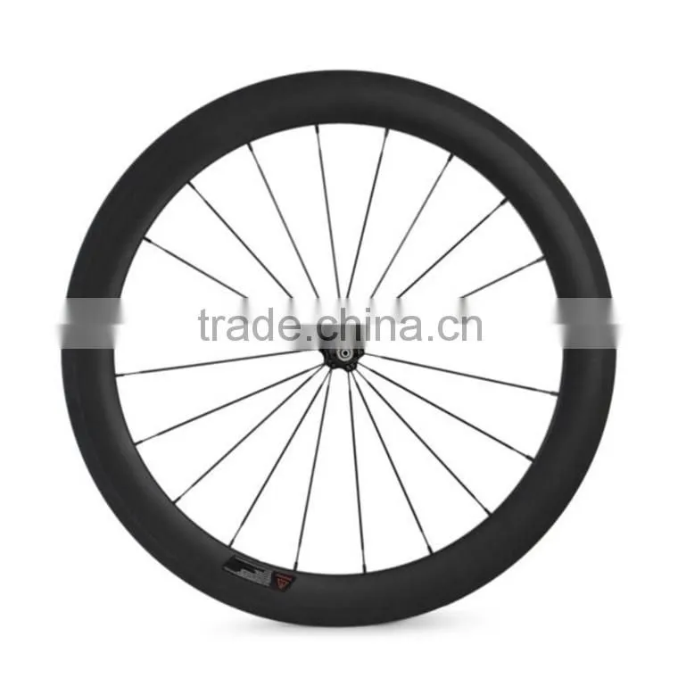 Bicycle wheel rims, tubular 60mm Depth 700c road bicycle full carbon rims