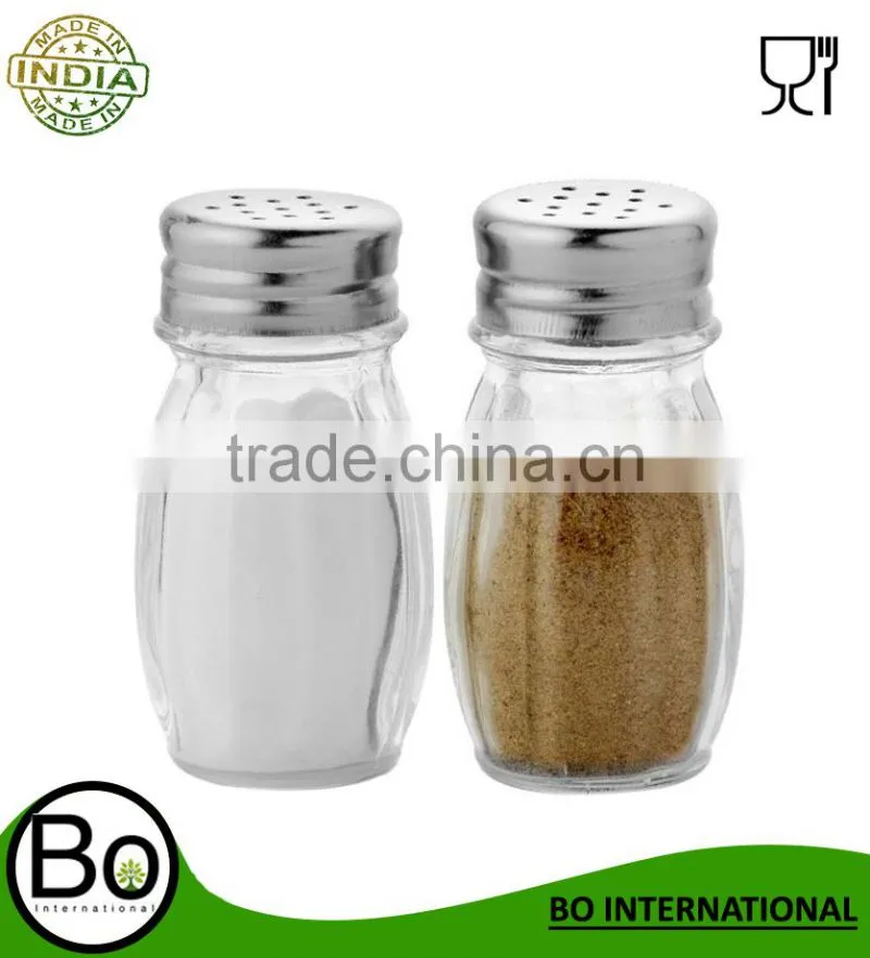 Stainless steel Durable Salt & Pepper Shaker 3x3x7cm