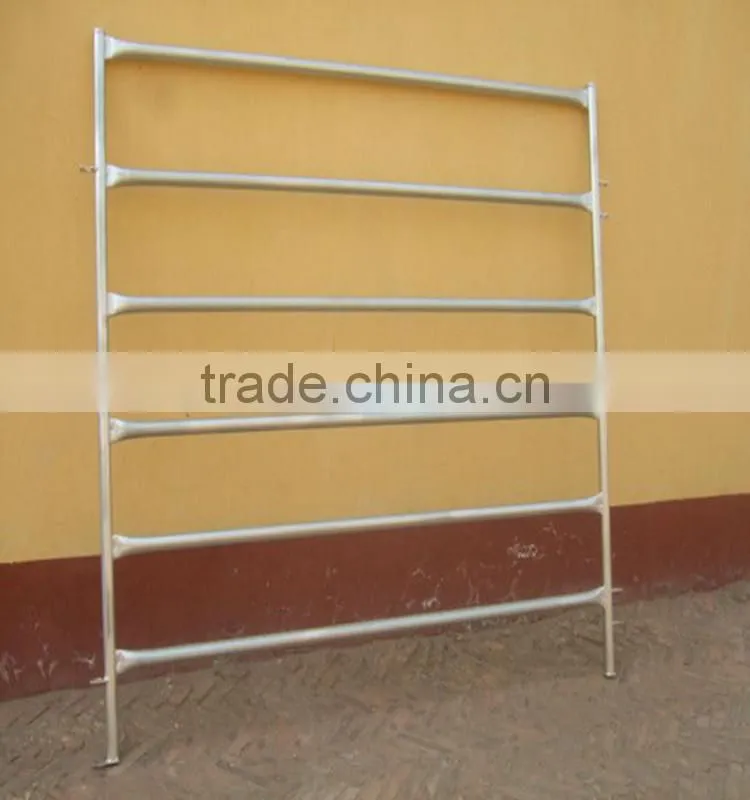 cheap metal tubular holding yards paddock fence rails used fence panel for livestock