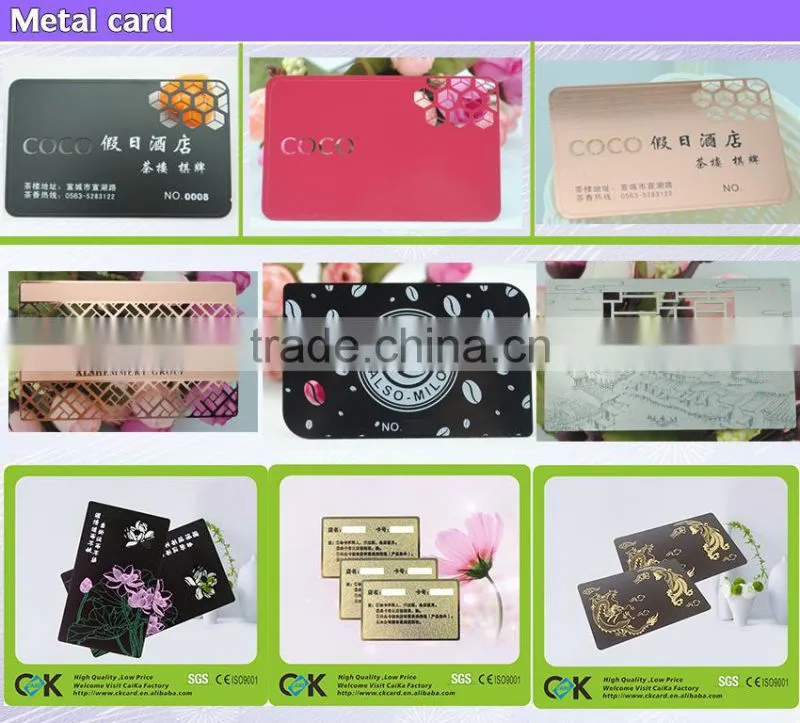 elegant gold color plastic card printing in Shenzhen manufacturer