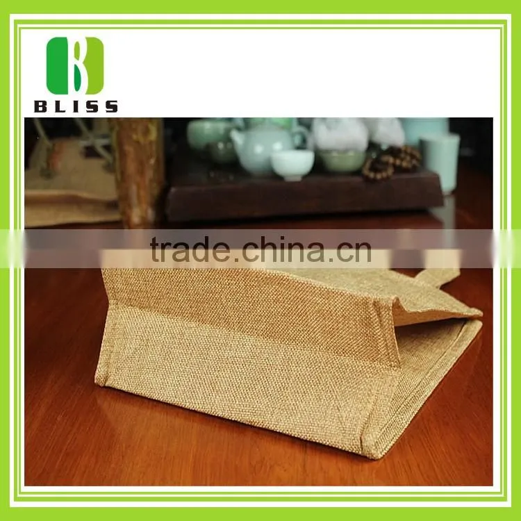 China manufacture recycled foldable jute shopping bag