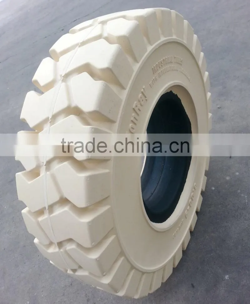 non marking forklift tires 600-9 white from china