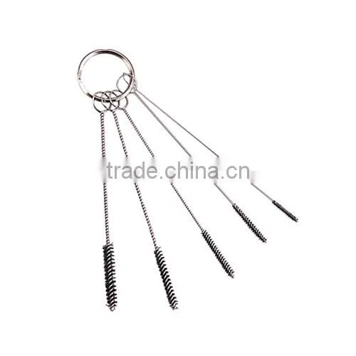 5-PC MINI SPRAY GUN BRUSHES W/KEY RING
