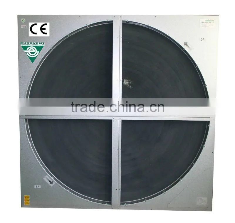 High efficiency air to air heat exchanger for air conditioning