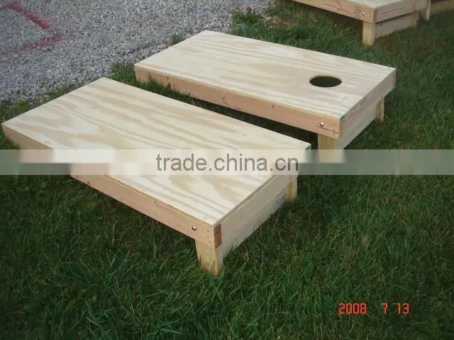 bean bag toss game board corn hole game board