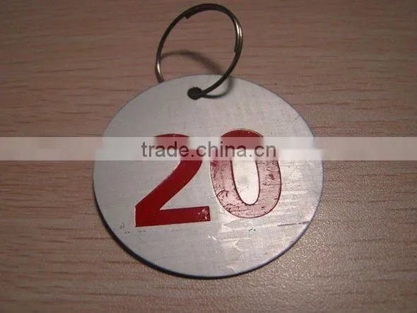 embossed metal tag