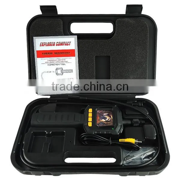 Industrial 2.31" TFT LCD 8mm Camera Video Borescope Endoscope 4 LED Lights AV Output SnakeScope 3FT Cable Surveillance Tool