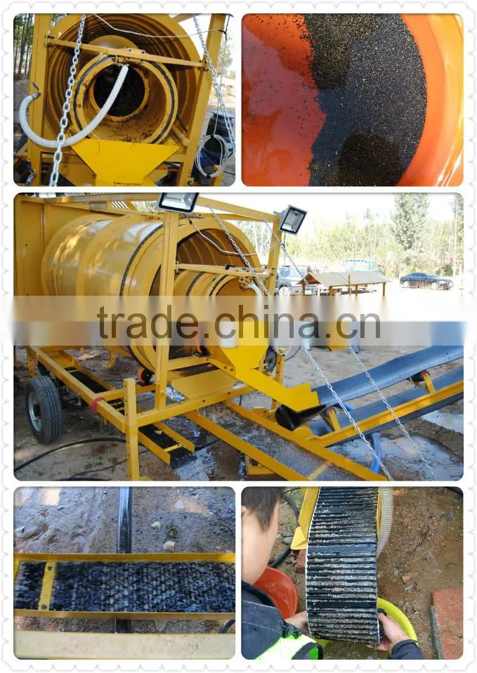 Small Mobile High Recovery Trommel Screen Gold Processing plant