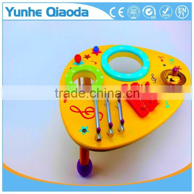 wooden musical toys percussion instruments two drum table xylophone drum symbol Noisy /educational wooden toy/