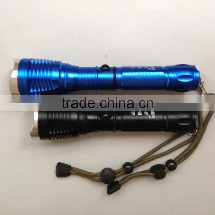 18650 battery LED flashlight rechargeable zoom flashlight led flashlight torch