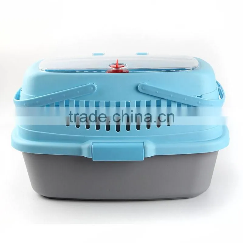 Airline approved portable plastic pet cat carrier