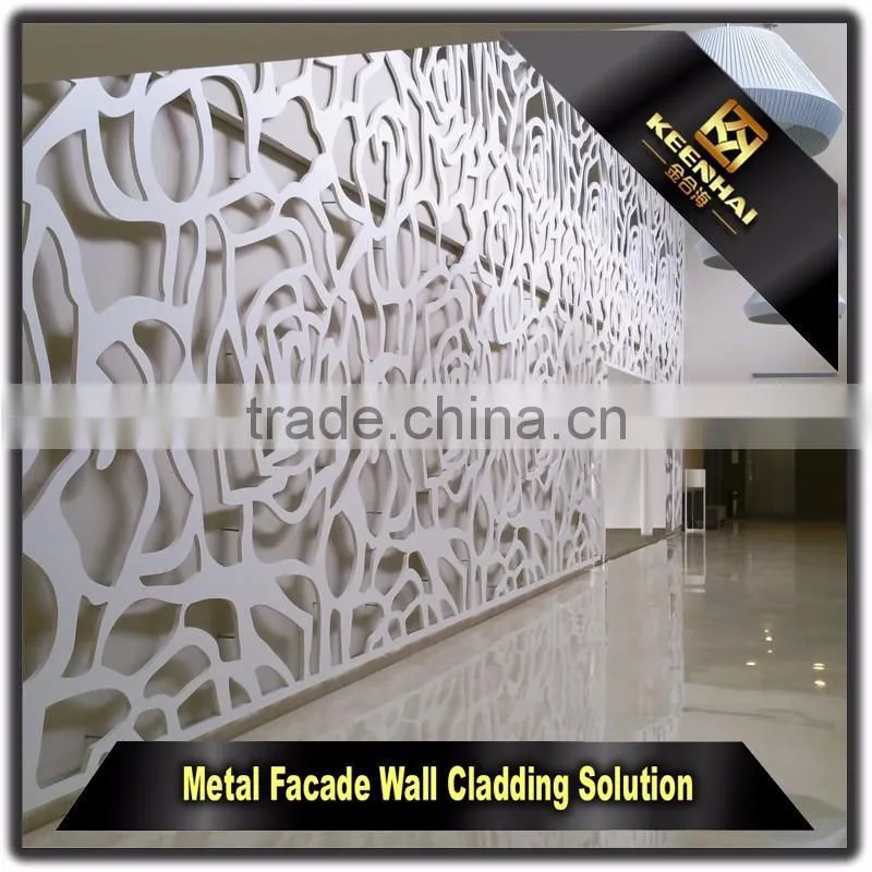 Decorative Carved Aluminium Interior Framed Wall Panel for Hotel Restaurant