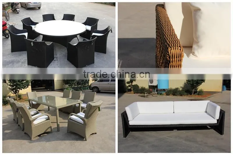 2017 Simple design strong chaise synthetic rattan modern armless chairs