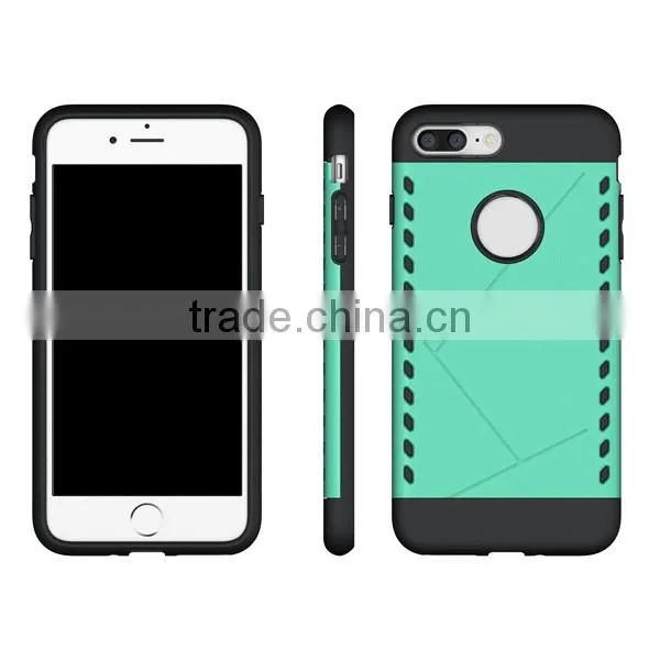 Combo phone case TPU + PC phone hull protective back cover for iPhone7 7plus