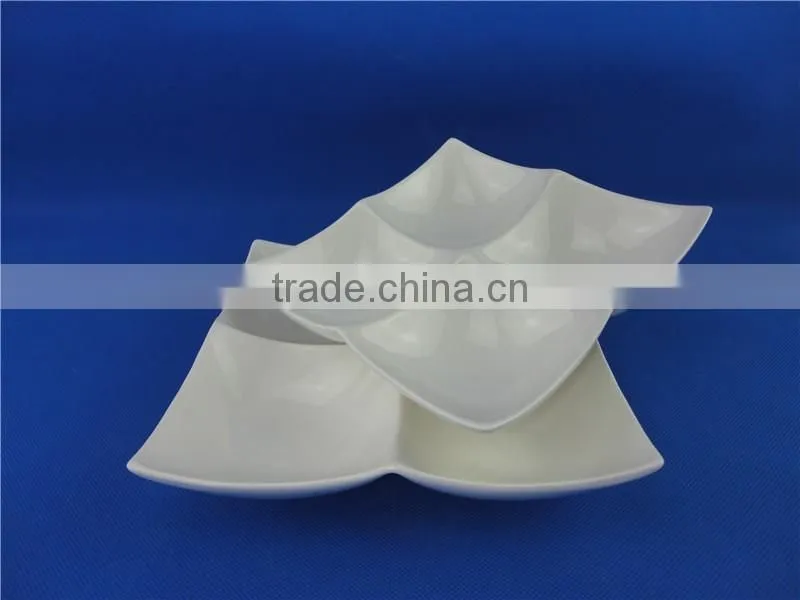 ceramic four compartment dish