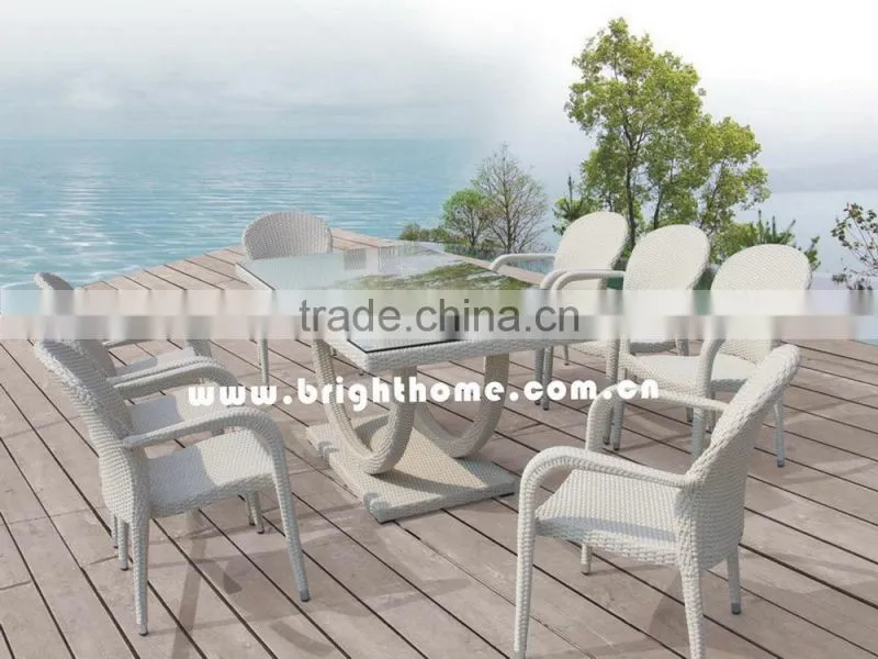 Plastic Pool Glass Dining Table