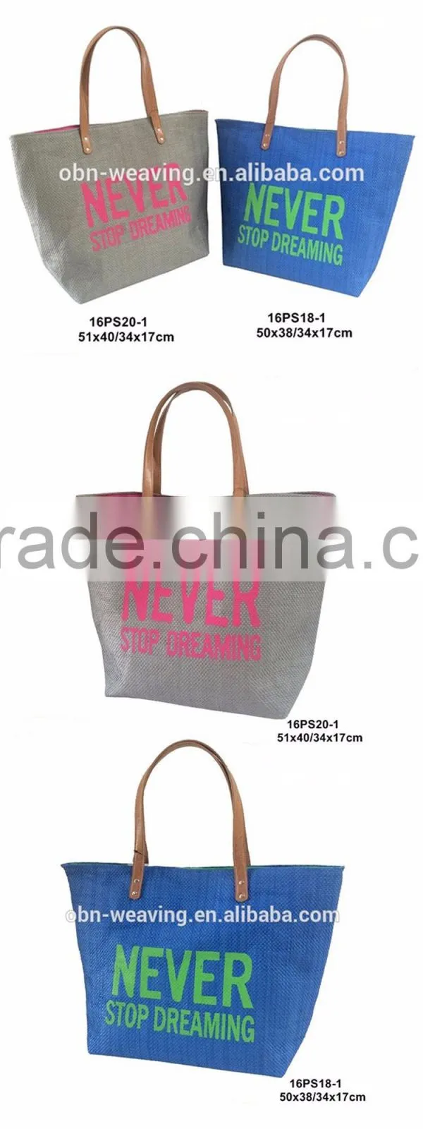 China wholesale custom Cheap fashion colorful paper straw summer beach bag for girl