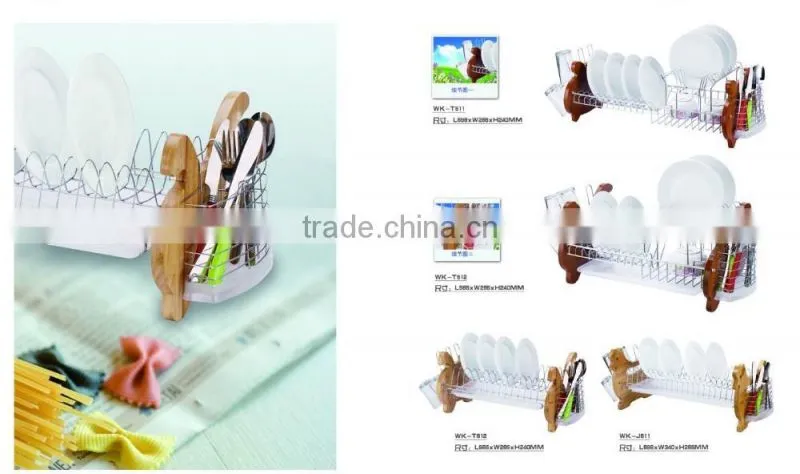 kitchen 2 tiers utensil drying rack