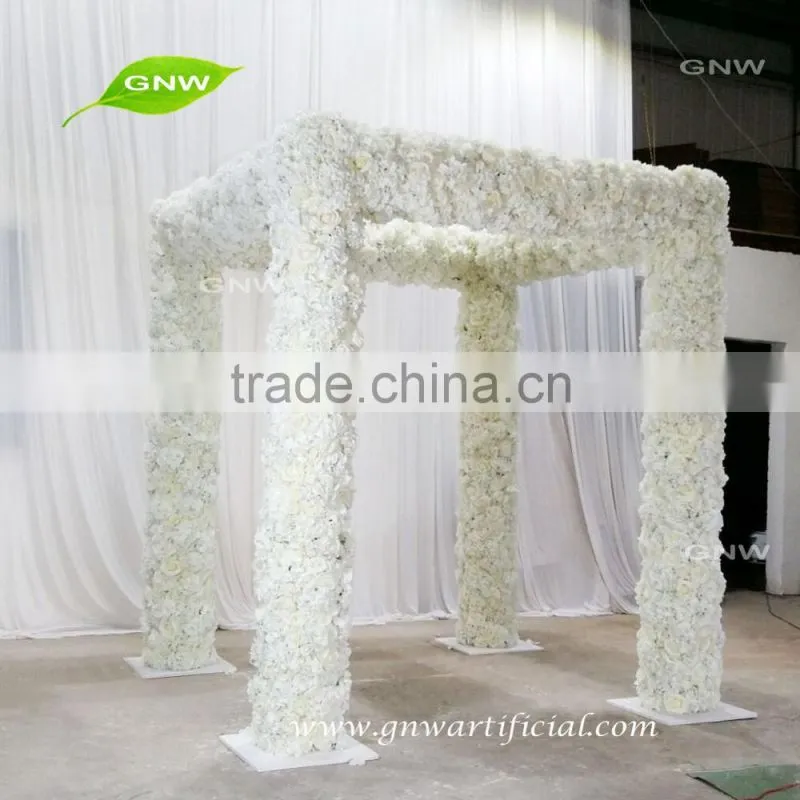 GNW FLWA1705001Unique hot sell advanced crystal four wedding arch decoration of hot selling