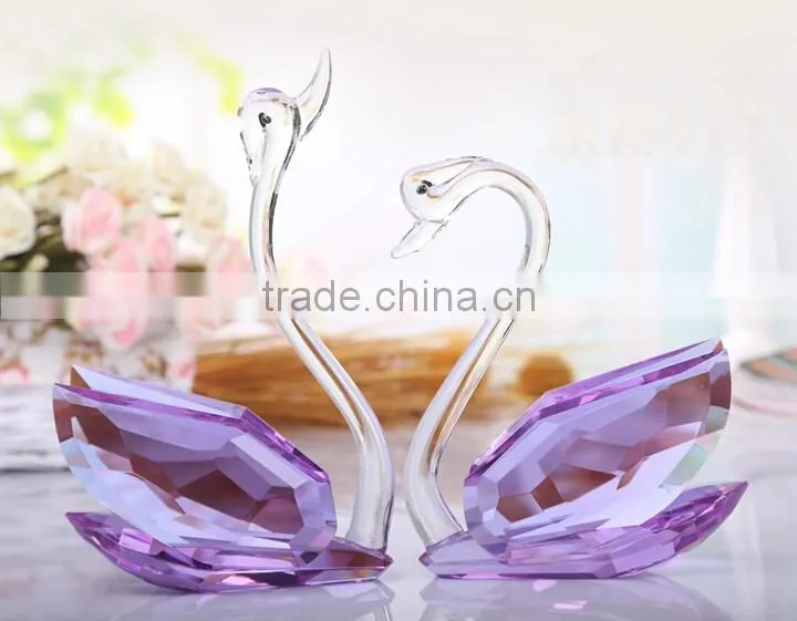 brilliance and shine crystal swan wedding favors