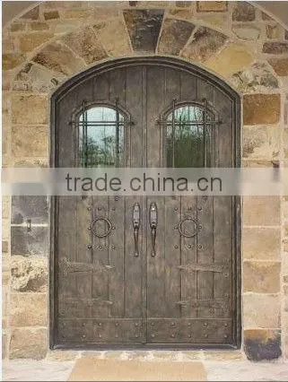 Bisini antique iron double door (BG90061)