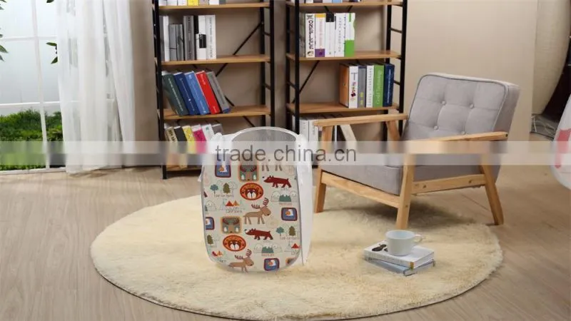2017 new arrival specia design Pop Up Foldable Clothes Laundry Hamper Laundry Basket Christmas