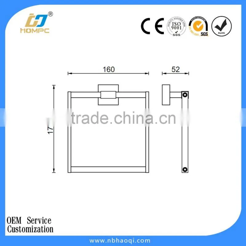 bathroom acrylic towel ring