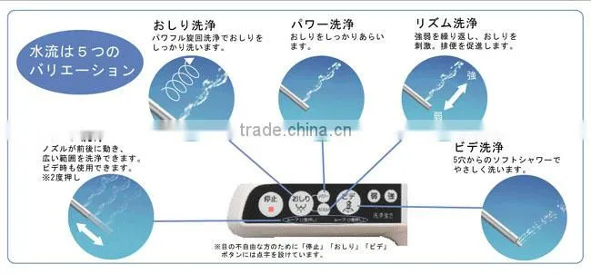 Japanese Toilets Bidets Shower electric toilet seat SHOWANZA by SANEI Washlet