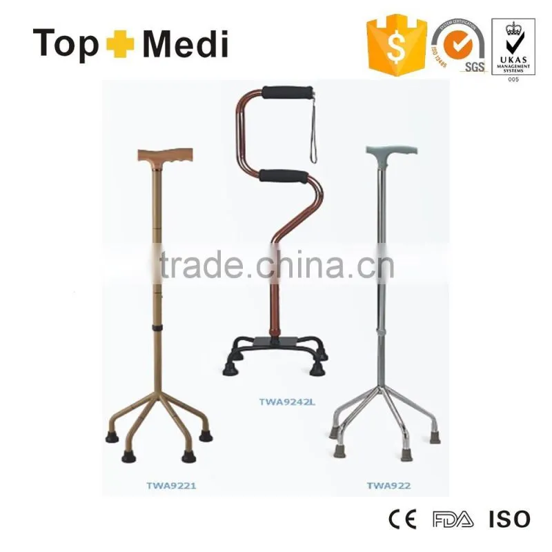Topmedi retractable four-legged elderly cane walking stick