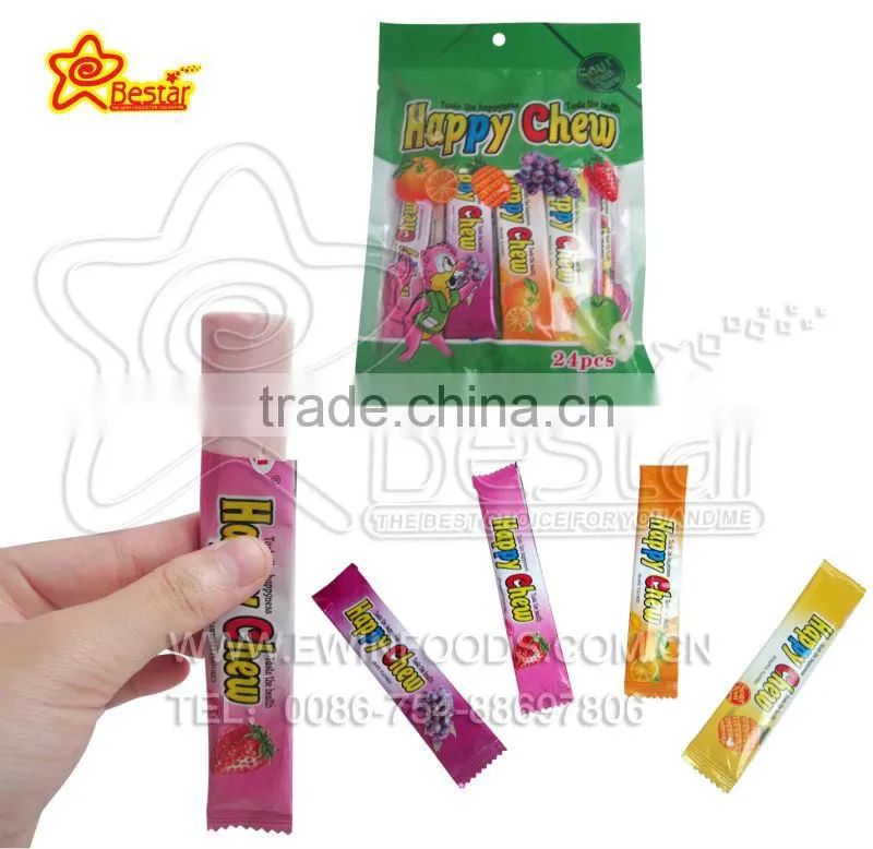 Happy Chew Fruity Flavors Soft Chewy Candy