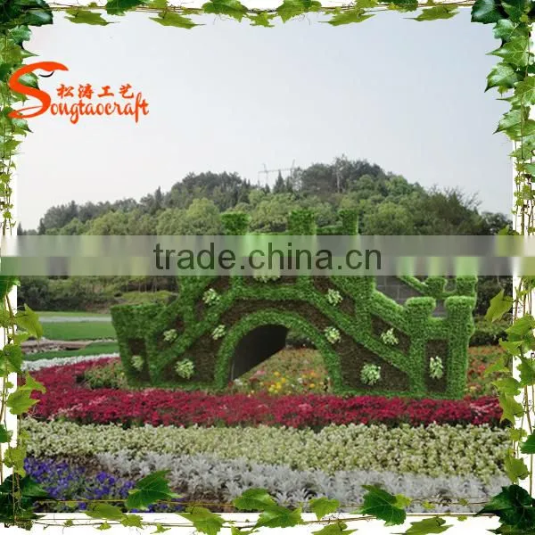 wholesale new style topiary grass artificial animal topiary plant for landscaping