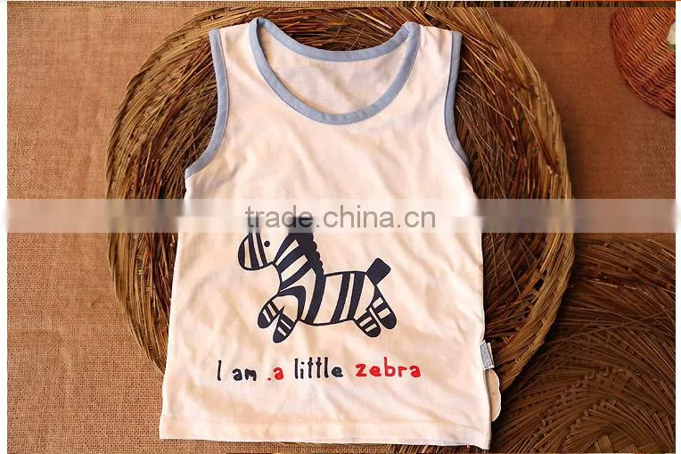 2014 children summer animal print cotton clothing sets