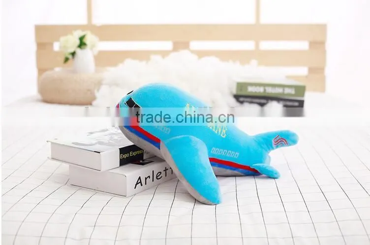 Plush air shaped toy airplane for kids stuffed toy wholesale