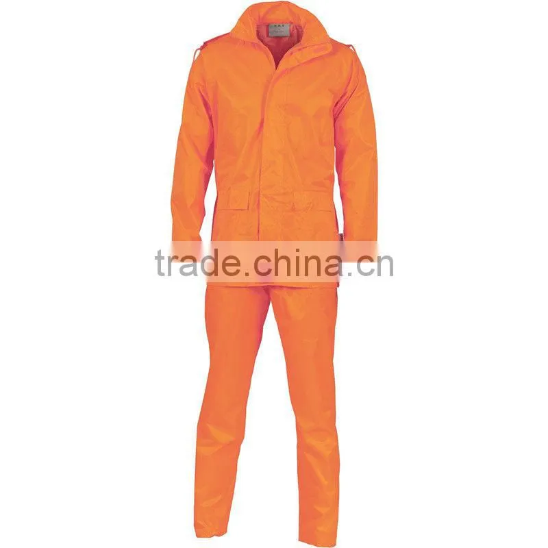 Hi Vis Safety Cold Wet Weather Jackets and Pants suit