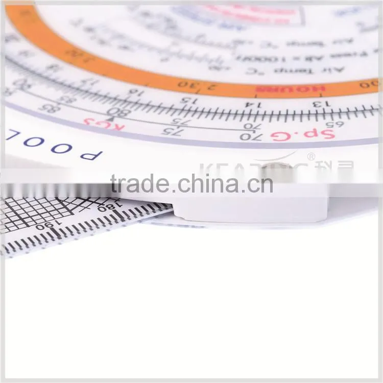 Kearing brand,#KCRP- 5 white slide graphic student plotter/flight computer equipement for pilot