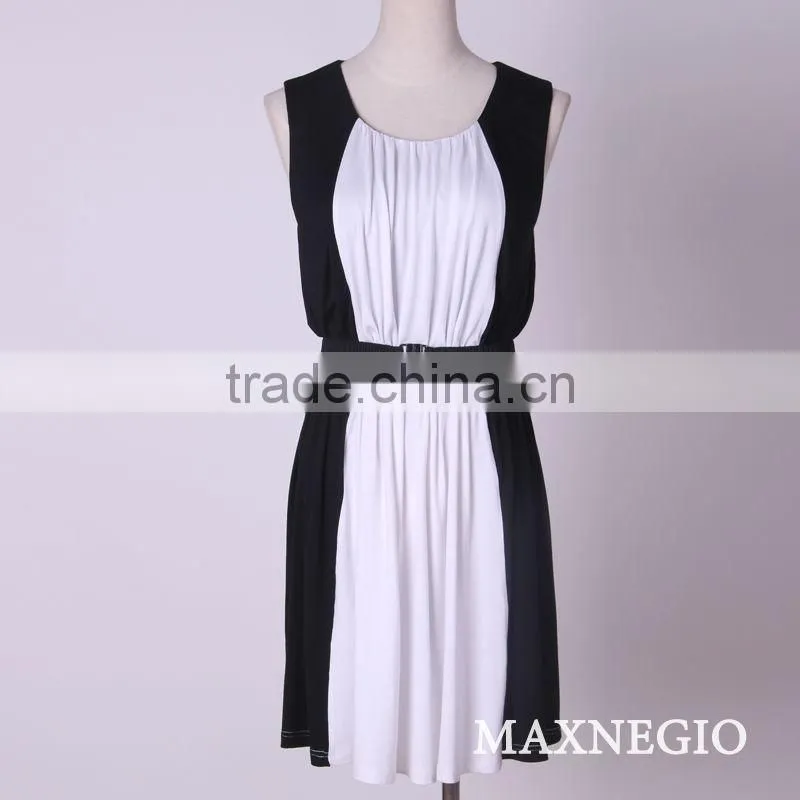 100 cotton western leisure wholesale casual dresses
