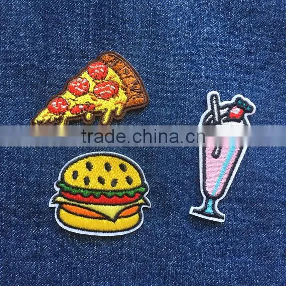 2017 Latest Design Fashion DIY Custom Embroidery Patches For Clothing Accessory